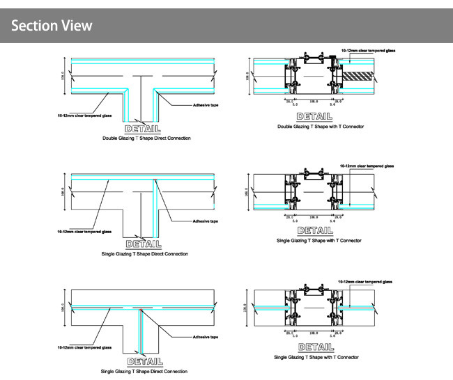 Modular Partition Frame Interior Full Height Modular Partition Aluminum Frame Glass Wall ...