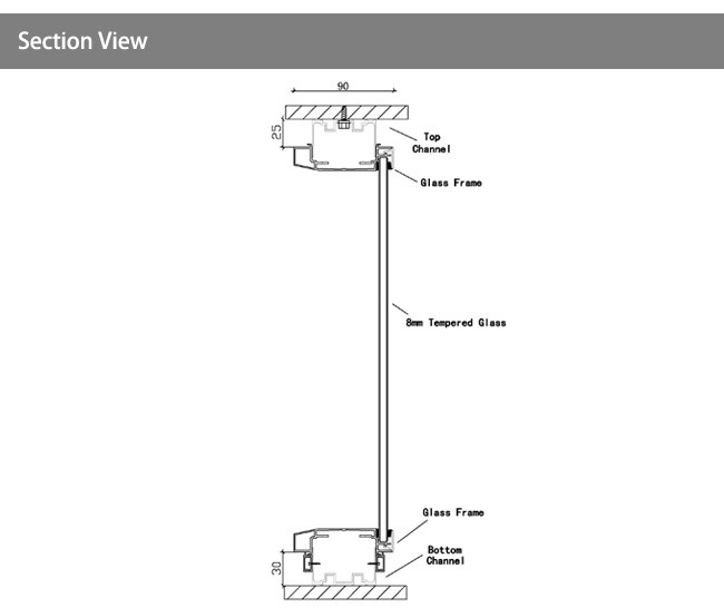 Illustration of Pre-Fabricated Glass Partitions For Commercial Spaces