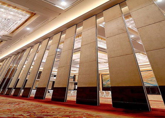 Anodized Aluminum Hall Acoustic Folding Partition Walls System With Ceiling Track