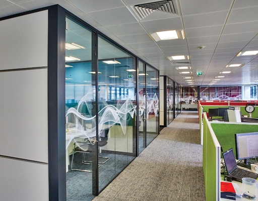 Customizable Aluminum Glass Partition Walls for Modern Offices