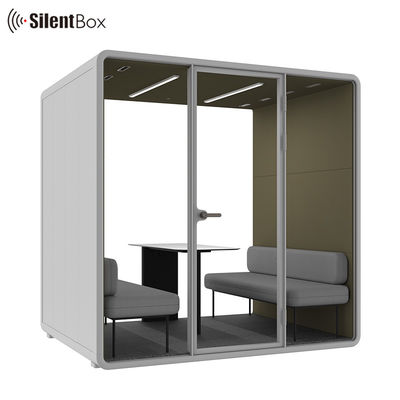 Soundproof Private Meeting Pods with STC30dB Acoustic Rating and 100-240V Power Supply