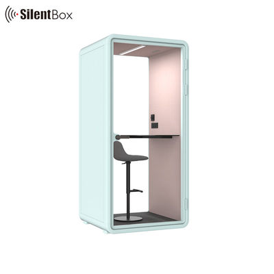 Silent Booth Acoustic Phone Booth with 100-240V Power Supply 12V-USB and Low Noise Air Circulation