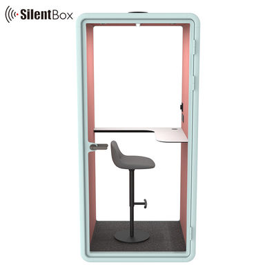 Silent Booth Acoustic Phone Booth with 100-240V Power Supply 12V-USB and Low Noise Air Circulation