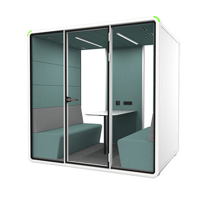 Acoustic Silent Pod Large Size Office Furniture Interview Glass Room Meeting Reception Room Cubicles Office Phone Calling Booth
