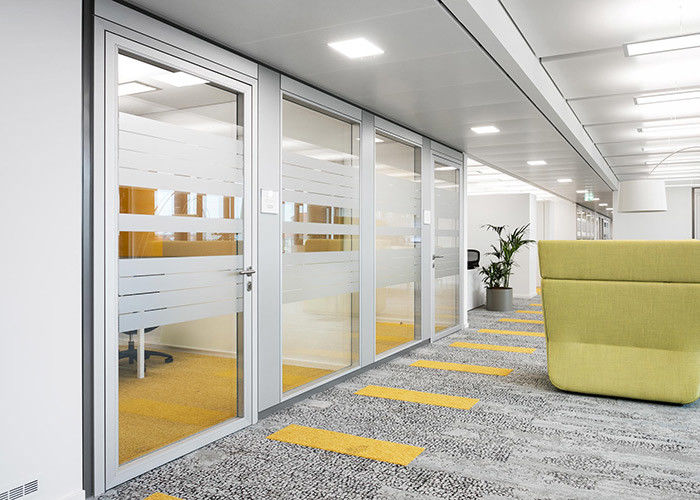 privacy partition wall frosted glass blinds 3 options manual auto control blinds