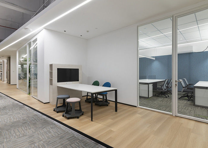 Partition Wall Glass With Door Full-height Separation Big Space Room Different Style