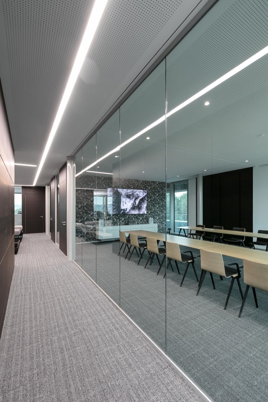 Aluminum Glass Partition Wall for Offices - Customizable Sizes