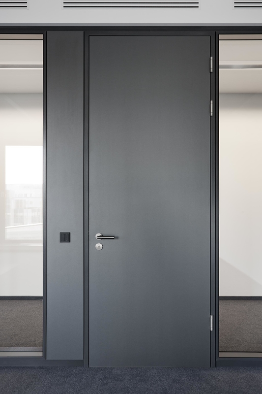 Aluminum Frame Glass Partition Wall System 60mm Thick