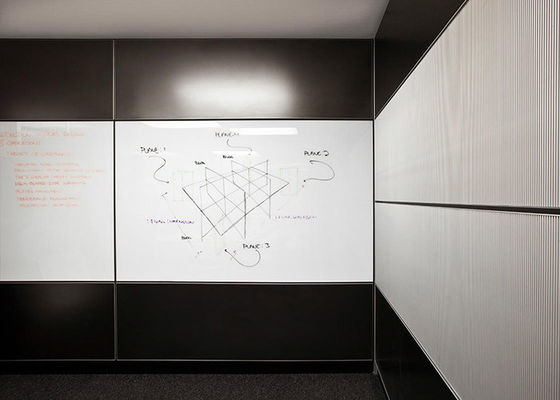 3mm Thickness Aluminum Frame Solid All Steel Office Partition Wall For Commercial Room Customized Size Fire Protection