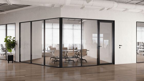 New Design Glass Partition Modular Wall with Modern Style Double Glass Partition 25-60mm Thickness