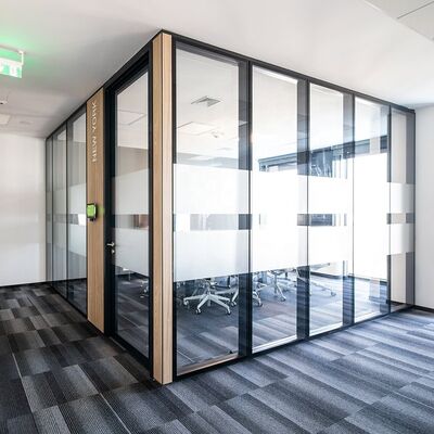 Modern Style Office Room Divider Office Glass Dividers Wall Partition Office Space Division