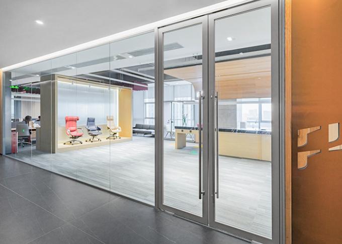 Sleek And Functional Office Solutions Glass Partition Wall Sliding Door ...